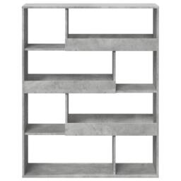 Berkfield Home Classic Bookcase Concrete Grey 100x33x125.5 cm Engineered Wood - thumbnail 4