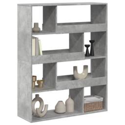 Berkfield Home Classic Bookcase Concrete Grey 100x33x125.5 cm Engineered Wood - thumbnail 1