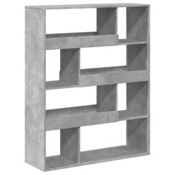 Berkfield Home Classic Bookcase Concrete Grey 100x33x125.5 cm Engineered Wood - thumbnail 6