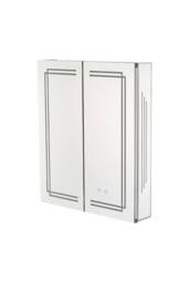Living and Home Wall-mounted Bathroom Mirror Cabinet with Led Lights in Silver - thumbnail 6