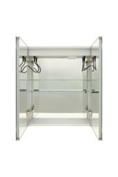 Living and Home Wall-mounted Bathroom Mirror Cabinet with Led Lights in Silver - thumbnail 9