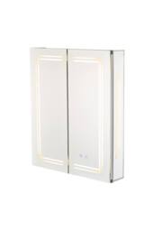 Living and Home Wall-mounted Bathroom Mirror Cabinet with Led Lights in Silver - thumbnail 7