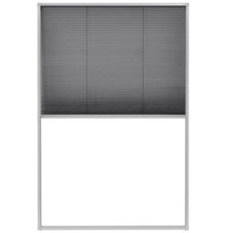 Berkfield Home Plisse Insect Screen for Windows Aluminium 80x120 cm in Black - thumbnail 2