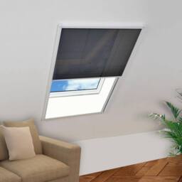 Berkfield Home Plisse Insect Screen for Windows Aluminium 80x120 cm in Black - thumbnail 1