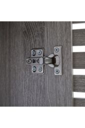 Living and Home Modern Wooden Freestanding Bathroom Cabinet in Grey - thumbnail 5