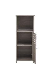 Living and Home Modern Wooden Freestanding Bathroom Cabinet in Grey - thumbnail 3