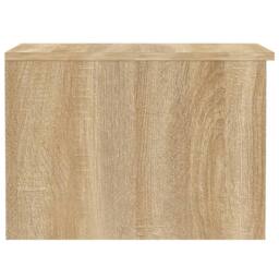 Berkfield Home Coffee Table Sonoma Oak 50x50x36 cm Engineered Wood in Light Brown - Size: 50 x 50 x 36 cm - thumbnail 7