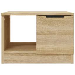 Berkfield Home Coffee Table Sonoma Oak 50x50x36 cm Engineered Wood in Light Brown - Size: 50 x 50 x 36 cm - thumbnail 5