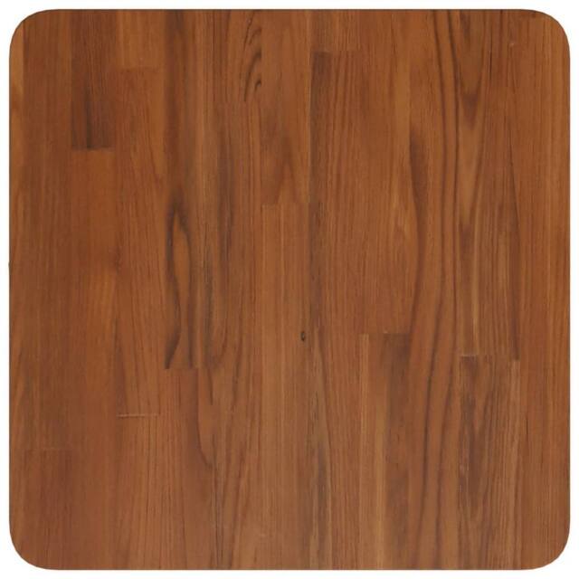 Berkfield Home Square Table Top Dark Brown 40x40x1.5cm Treated Solid Wood Oak - Size: 40x40x1.5 cm - image 1