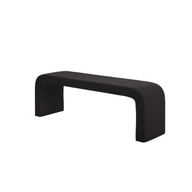 Lemon Pavilion Furniture Ren Indoor Bench - Boucle - L41xW151.5xH50 cm - Black Fully Assembled - image 1