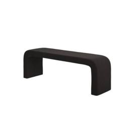Lemon Pavilion Furniture Ren Indoor Bench - Boucle - L41xW151.5xH50 cm - Black Fully Assembled
