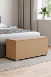 Home Discount Vida Designs Leon Versatile Storage Ottoman Bedroom Furniture in Brown - thumbnail 2