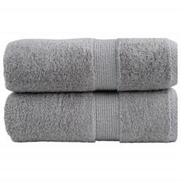 Berkfield Home Premium Soap Towels SOLUND 2pcs Grey 30x30cm 600gsm - thumbnail 2
