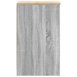 Berkfield Home Garage Storage Cabinet Grey Sonoma 30x51x85 cm Solid Wood Pine - Size: 30 x 51 x 85 cm - thumbnail 6