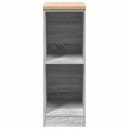 Berkfield Home Garage Storage Cabinet Grey Sonoma 30x51x85 cm Solid Wood Pine - Size: 30 x 51 x 85 cm - thumbnail 5