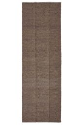 Homescapes Black Geometric Jute Rug, 66 x 200 cm - Size: 66 cm x 200 cm - thumbnail 2