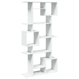 Berkfield Home Book Cabinet White 92x29x188 cm Engineered Wood - Size: 92 x 29 x 188 cm - thumbnail 2