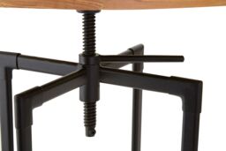 Orsina Industrial Design Ash Veneer Bar Table, Durable Round Bar Table For Livingroom, Functional Wooden Table in Natural - thumbnail 4