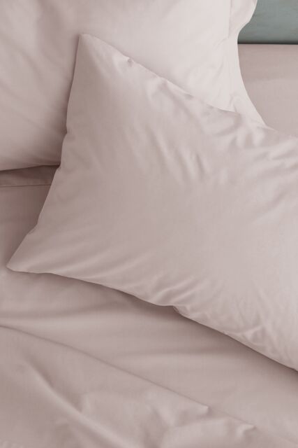 Catherine Lansfield 'Easy Iron Percale' Standard Pillowcase Pair in Pink - Size: Standard Pillow Case - image 1
