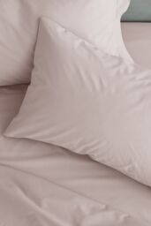 Catherine Lansfield 'Easy Iron Percale' Standard Pillowcase Pair in Pink - Size: Standard Pillow Case