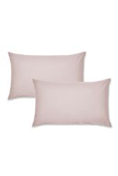 Catherine Lansfield 'Easy Iron Percale' Standard Pillowcase Pair in Pink - Size: Standard Pillow Case - thumbnail 3