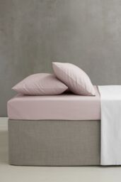 Catherine Lansfield 'Easy Iron Percale' Standard Pillowcase Pair in Pink - Size: Standard Pillow Case - thumbnail 2