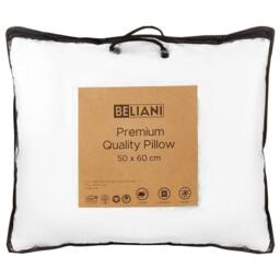 Wyld and Coco Set 2 White Microfibre Pillows Soft Hypoallergenic Side and Back - thumbnail 7
