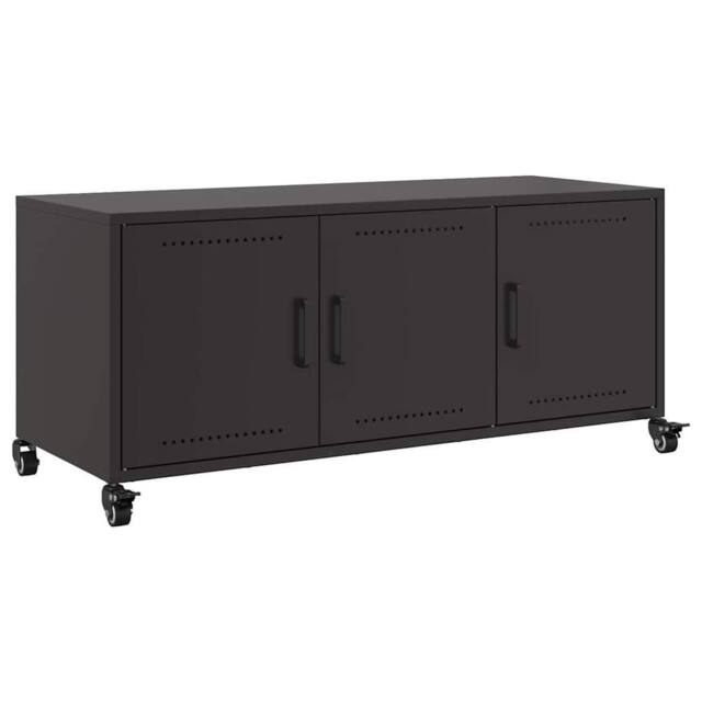 Berkfield Home TV Cabinet Black 100.5x39x43.5 cm Steel