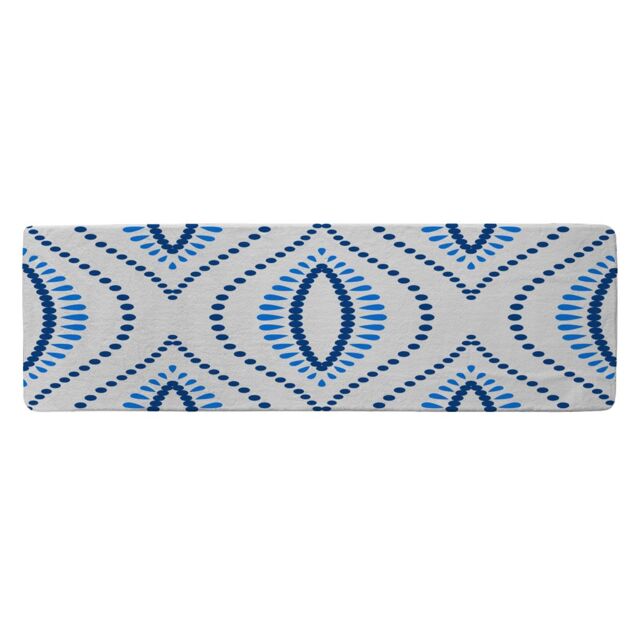 Benjamin Tate Design Seamless Boho Intricate Ogee Runner Rug in Natural - Size: 67 cm x 230 cm - image 1