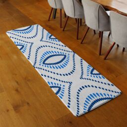 Benjamin Tate Design Seamless Boho Intricate Ogee Runner Rug in Natural - Size: 67 cm x 230 cm - thumbnail 2