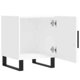 Berkfield Home Modern Bedside Cabinets 2 pcs White 40x40x50 cm Engineered Wood - Size: 40 x 40 x 50 cm - thumbnail 5