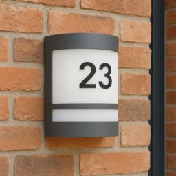CGC Lighting 'Kala' Black Stainless Steel Curved Outdoor Wall Light