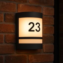 CGC Lighting 'Kala' Black Stainless Steel Curved Outdoor Wall Light - thumbnail 2