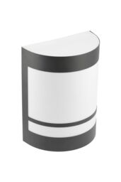 CGC Lighting 'Kala' Black Stainless Steel Curved Outdoor Wall Light - thumbnail 3