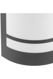 CGC Lighting 'Kala' Black Stainless Steel Curved Outdoor Wall Light - thumbnail 5