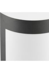 CGC Lighting 'Kala' Black Stainless Steel Curved Outdoor Wall Light - thumbnail 4