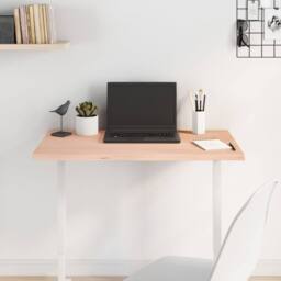 Berkfield Home Table Top 80x60x2 cm Untreated Solid Wood Oak in Light Oak - Size: 80 x 60 x 2 cm - thumbnail 2