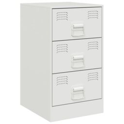 Berkfield Home Bedside Cabinets 2 pcs White 34.5x39x62 cm Steel - thumbnail 6