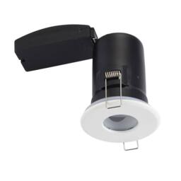 First Choice Lighting Set of 30 - White IP65 Bathroom Recessed Fire Rated Downlights - thumbnail 3