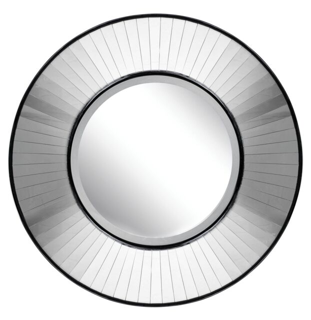 Orsina Modern Accent Wall Mirror, Sunburst Design Wall Mirror For Bedroom, Unique Indoor Wall Mirror For Hallway in Black - image 1