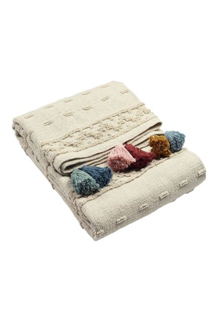 Furn Boho Geometric Cotton Tufted Throw - image 1