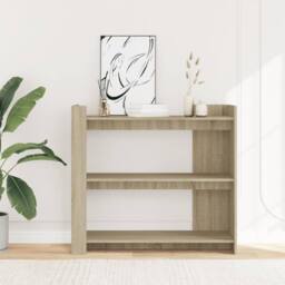 Berkfield Home Classic Console Table Sonoma Oak 100x35x90 cm Engineered Wood in Light Brown - Size: 100 x 35 x 90 cm - thumbnail 1