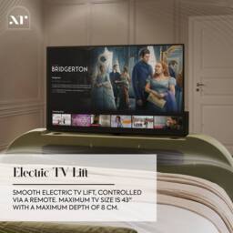 X Rocker Maisie 5.1 Ottoman TV Lift Bed, Surround Sound & App Controlled LED in Olive - Size: Double - thumbnail 5