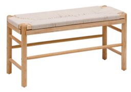 Nordlys Scandinavian Wooden Entryway Bench with Storage in Brown