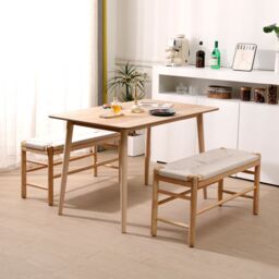 Nordlys Scandinavian Wooden Entryway Bench with Storage in Brown - thumbnail 8