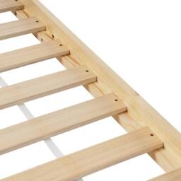 Wyld and Coco Kids Teepee Bed Frame Light Brown Pine EU Single with Slatted Base - thumbnail 7