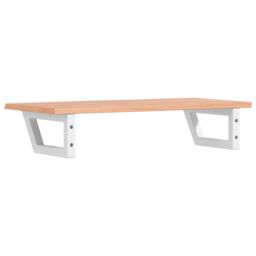 Berkfield Home Basin Shelf Wall Mounted Steel & Solid Wood Oak in Brown - thumbnail 6