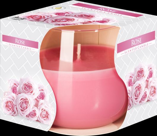 KDMD Scented Glass Jar Candle - Rose in Pink - image 1