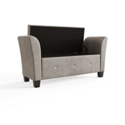 GFW Verona Chenille Diamante Window Seat in Silver - thumbnail 6