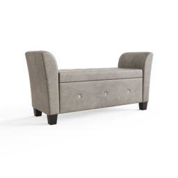 GFW Verona Chenille Diamante Window Seat in Silver - thumbnail 5